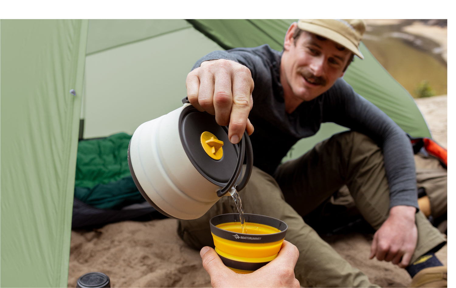 Sea to Summit Frontier Ultralight 3 Piece Collapsible Kettle Set for Two