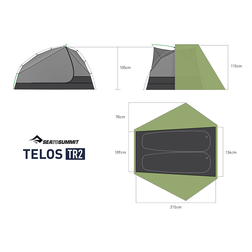 2 Person || Telos Freestanding Ultralight Tent