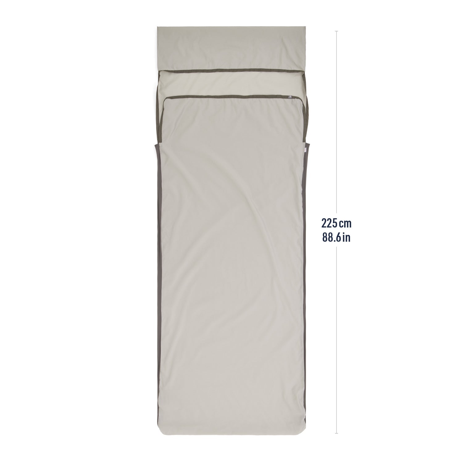 Rectangular with Pillow Sleeve || Silk Blend Sleeping Bag Liner