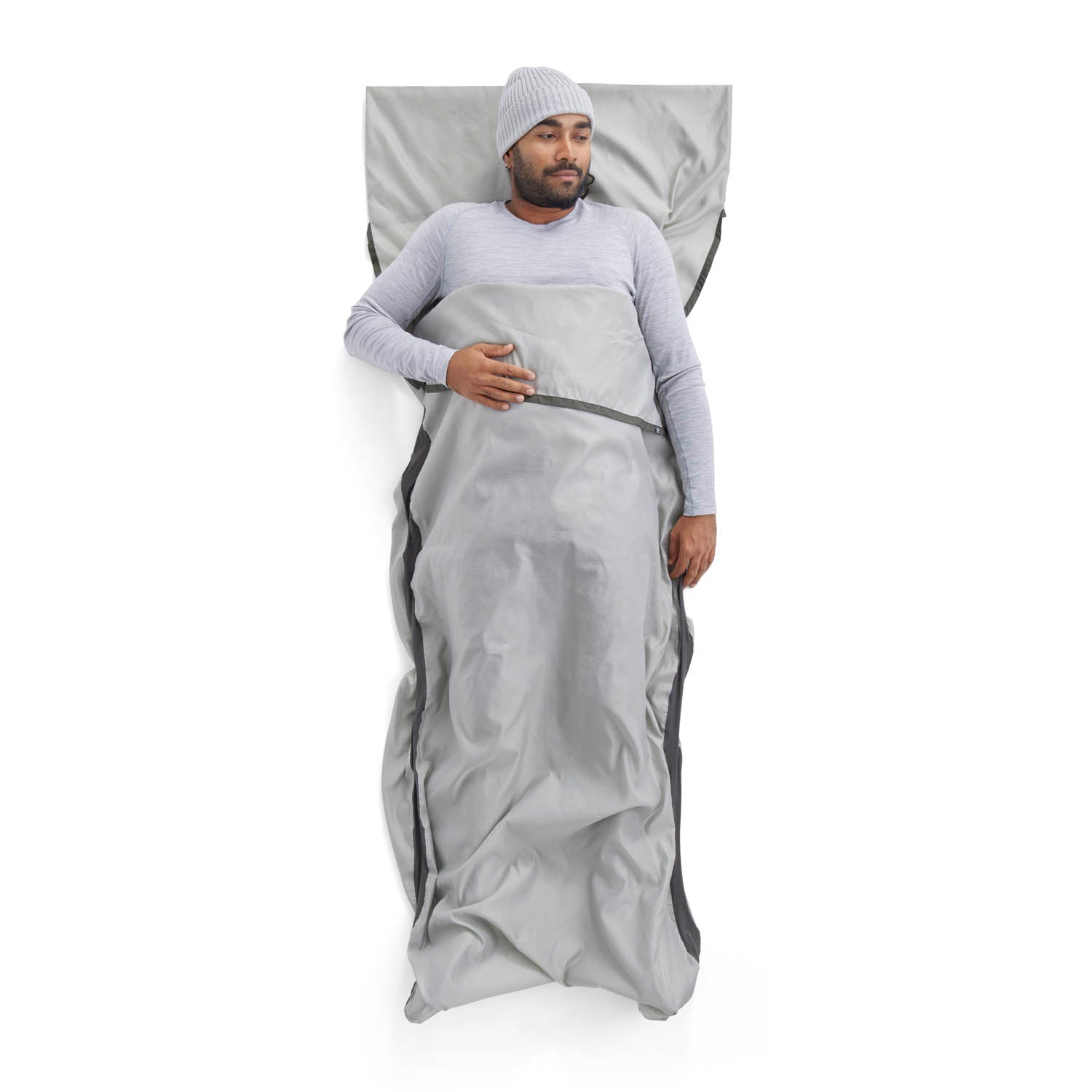 Rectangular with Pillow Sleeve || Silk Blend Sleeping Bag Liner