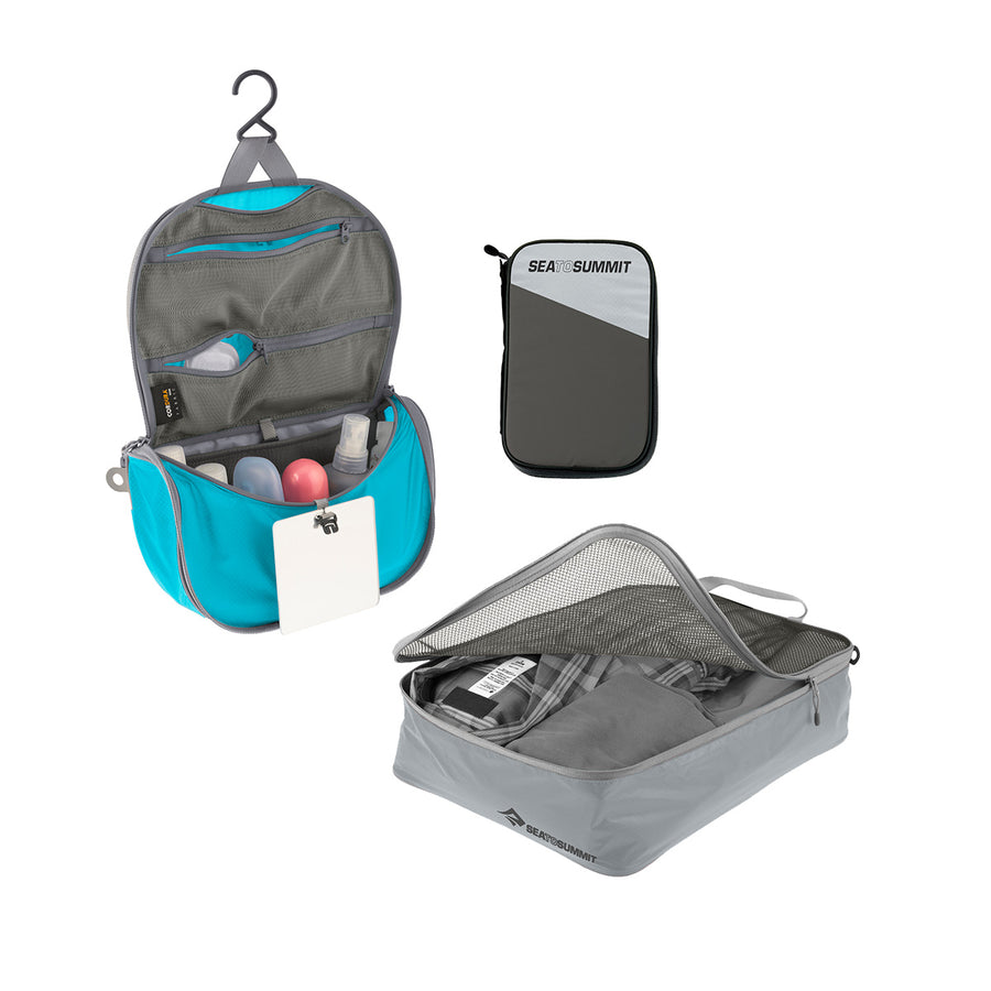 High Rise Grey / Blue Atoll || Pack & Go Set