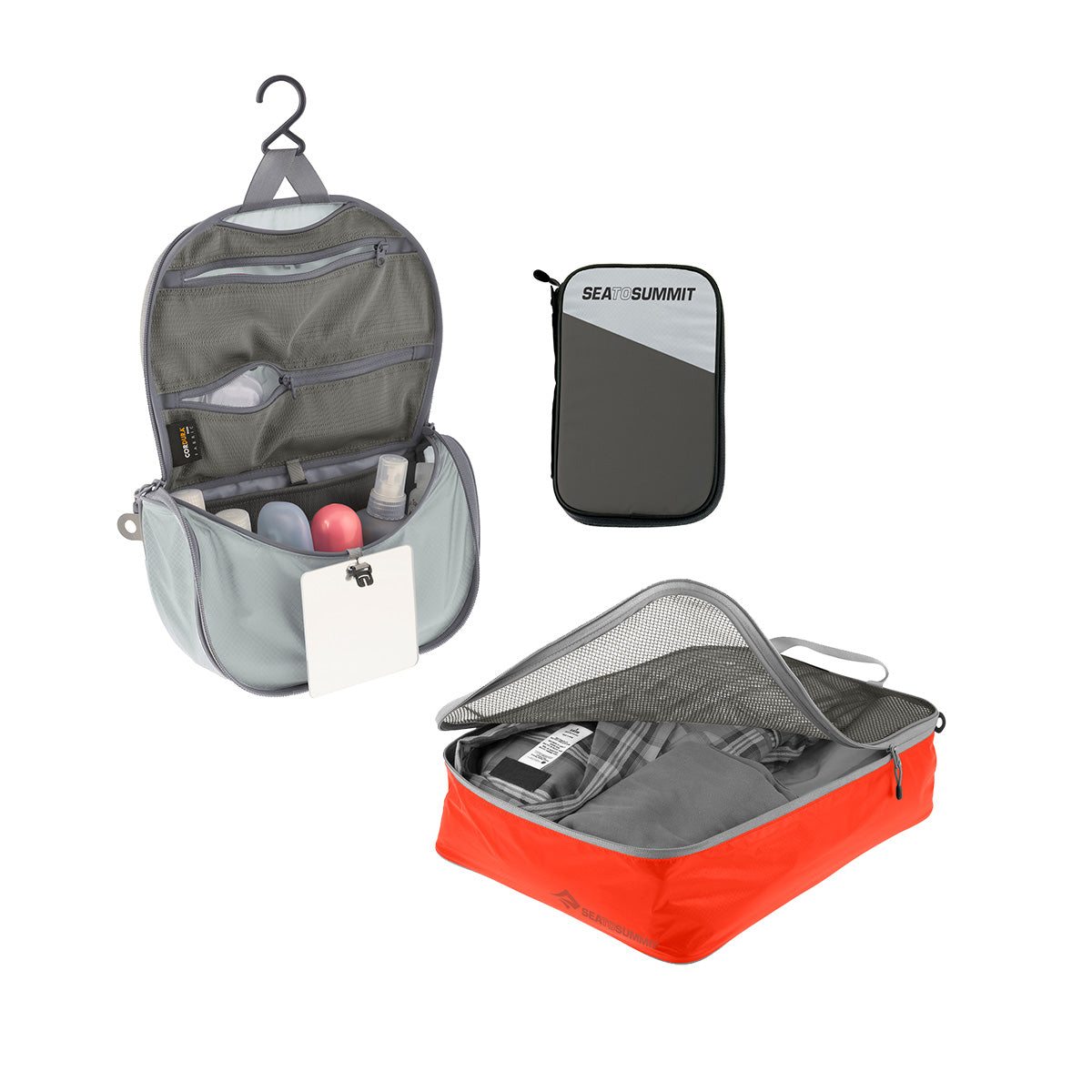 Spicy Orange / High Rise Grey || Pack & Go Set