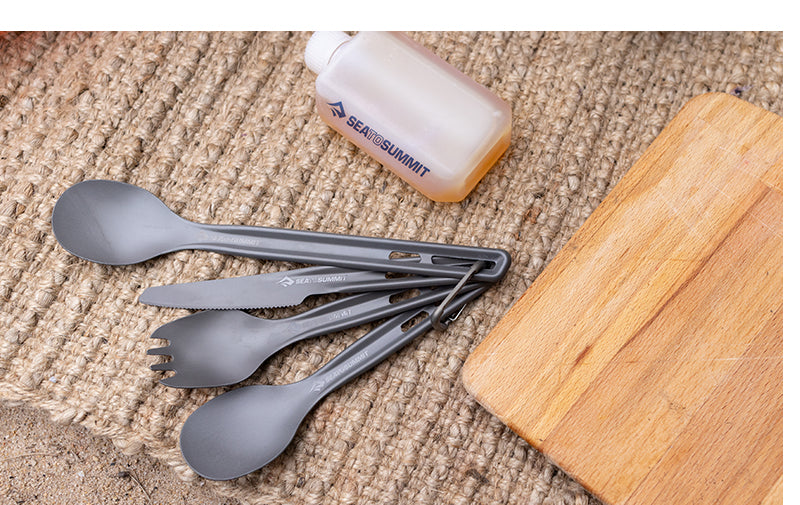 Description || Frontier Ultralight Cutlery Set - Fork, Spoon & Knife