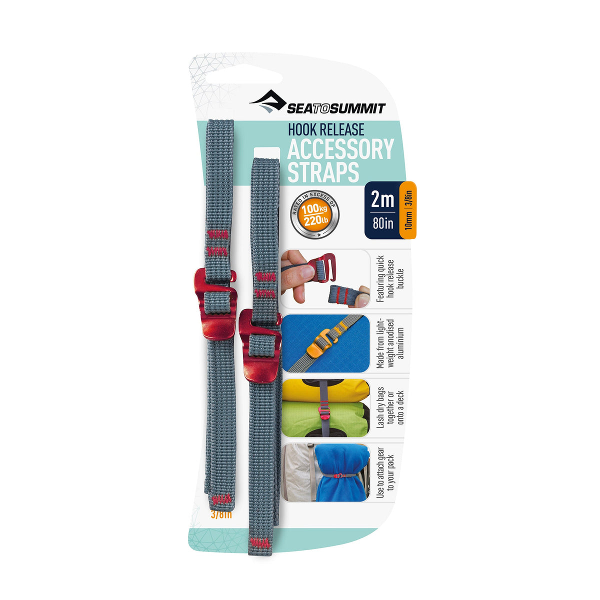 10mm x 2.0m || Accessory Strap with Hook Release