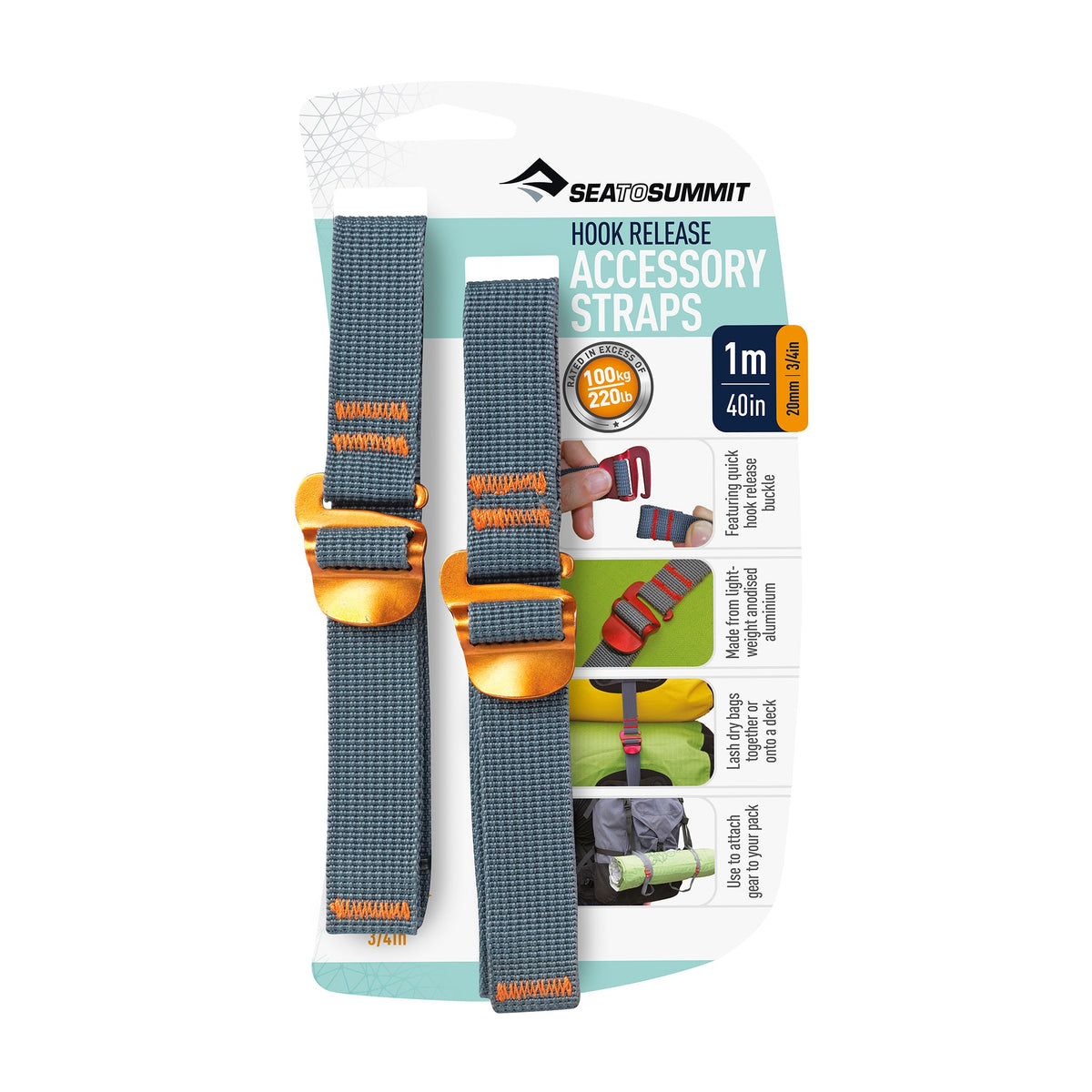 20mm x 1.0m || Accessory Strap with Hook Release