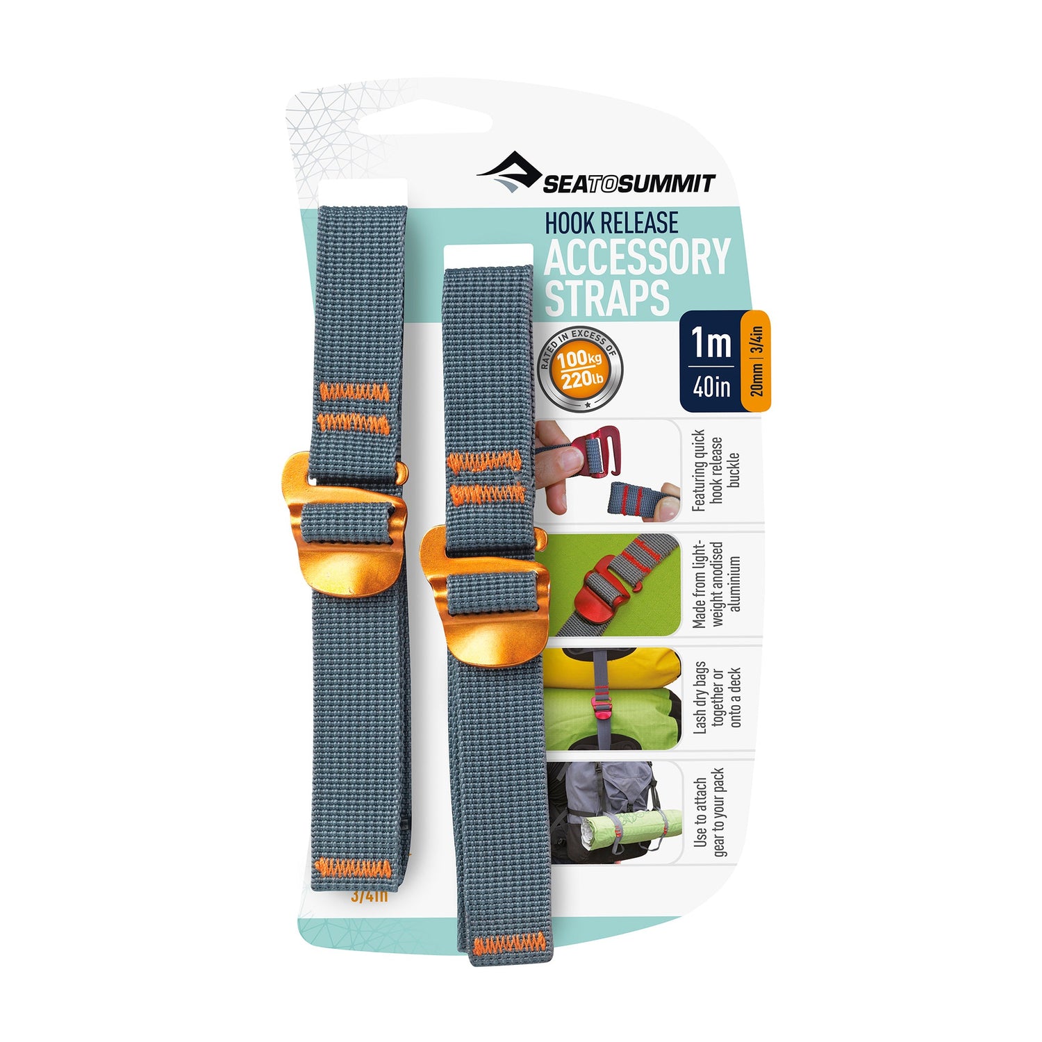 20mm x 1.0m || Accessory Strap with Hook Release