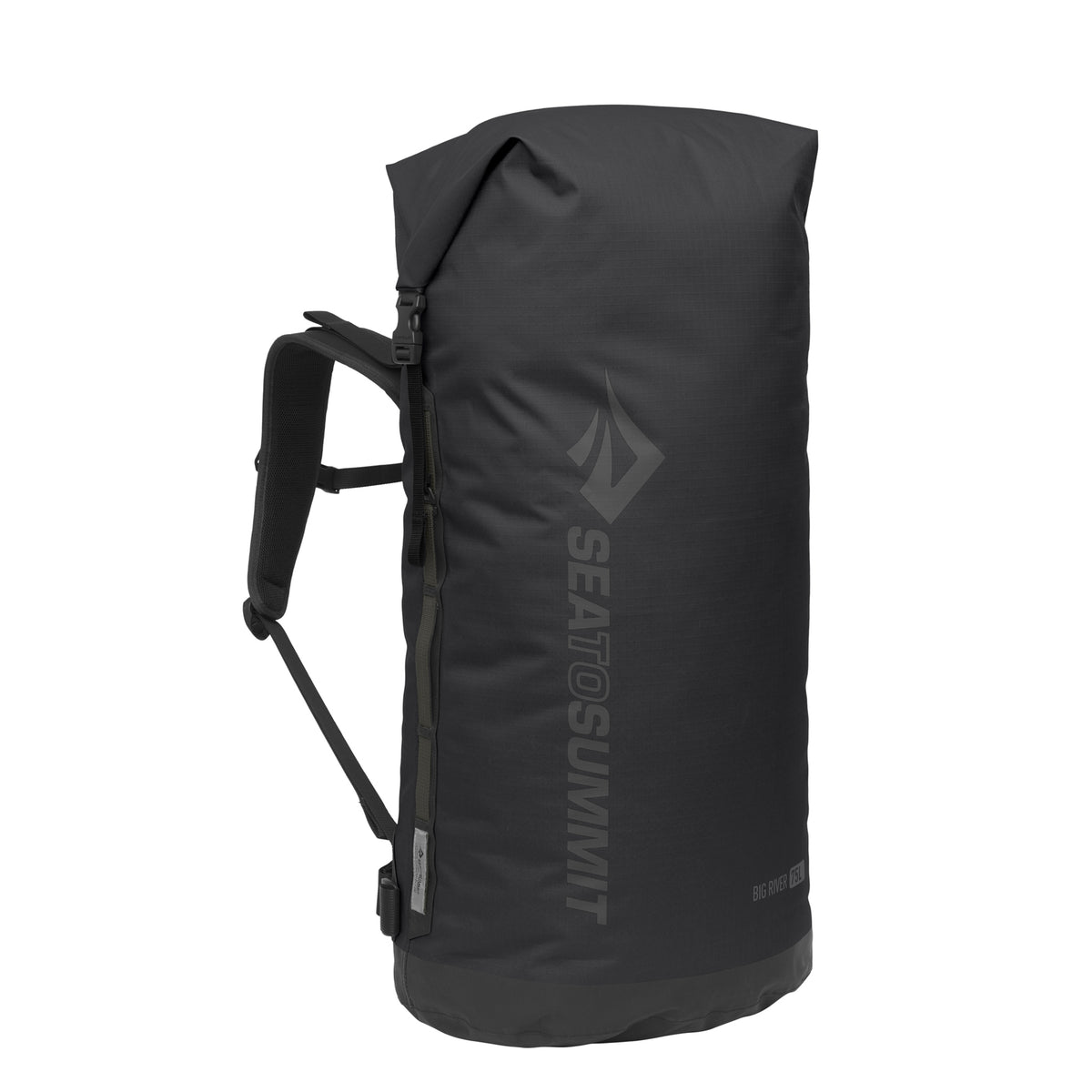 75L / Jet Black || Big River Dry Backpack